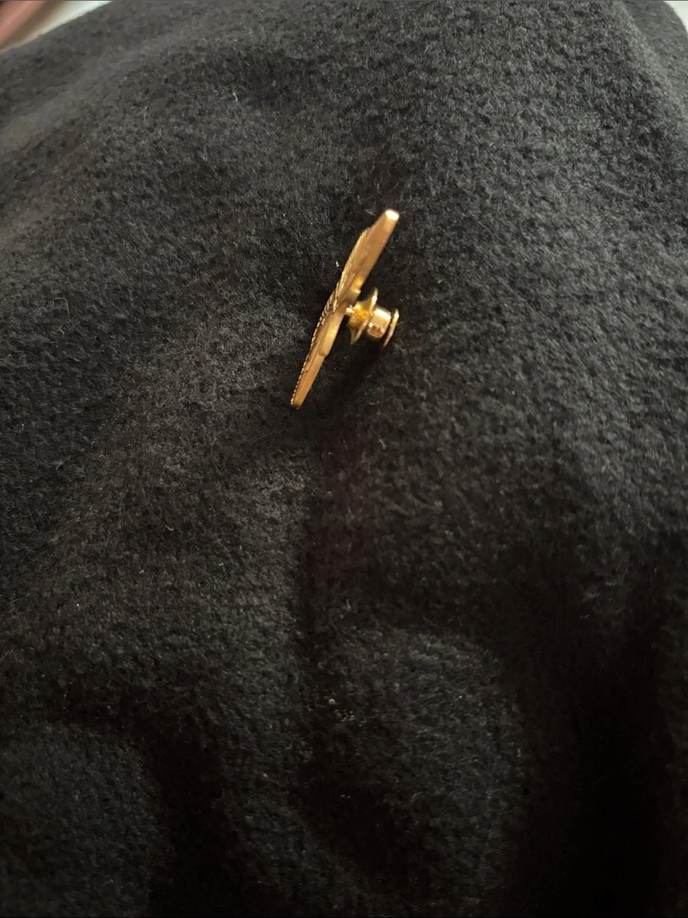 vintage Terryberry 24K gold-plated butterfly pin